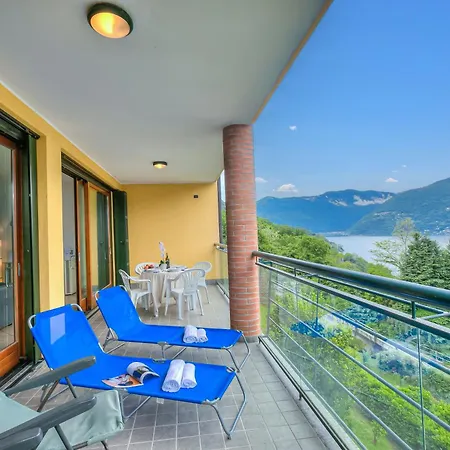 Va Pensiero Sul Lago: Lake Maggiore Stunning View Balcony - Happy Rentals Daire Tronzano Lago Maggiore